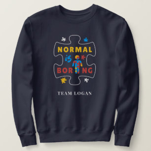 Moletom Normal é Chato Peça de Puzzle de Conscientização d