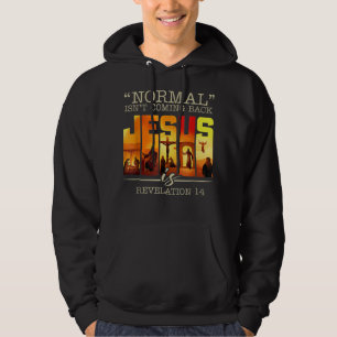 Moletom Normal Não Está Voltando Jesus É Vintage Cross T