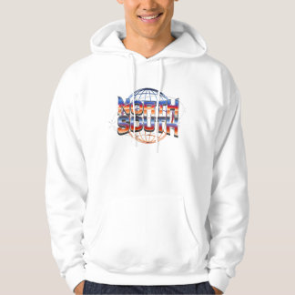 Moletom Norte Sul Retro Logotipo Cromo Design 80 - Synthwa