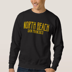 Moletom North Beach San Francisco Vintage Texto Amber Impr