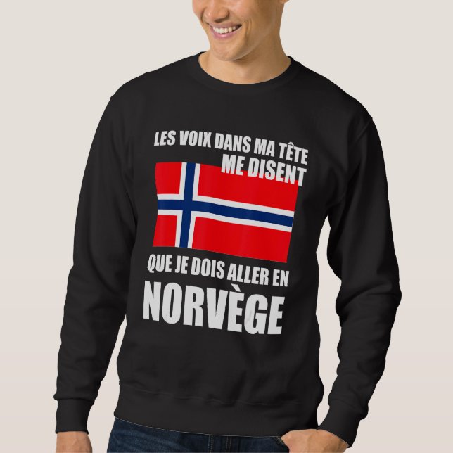 Moletom Noruega Proverb Bandeira Norueguesa (Frente)