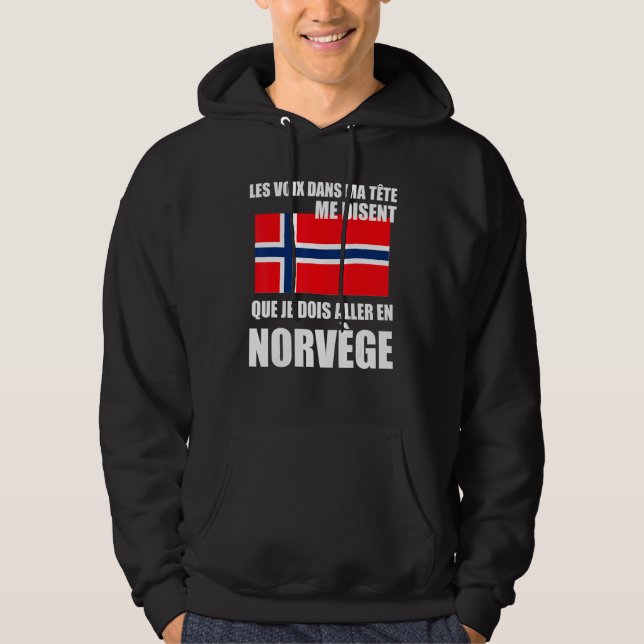 Moletom Noruega Proverb Bandeira Norueguesa (Frente)