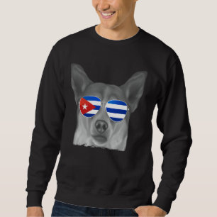 Moletom Norueguês Cachorro de Lundehund Cuba Bandeira Ócul