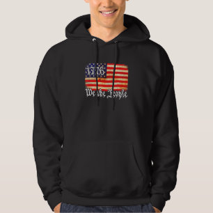 Moletom Nós, Pessoas Vintage American History 1776 Indepe
