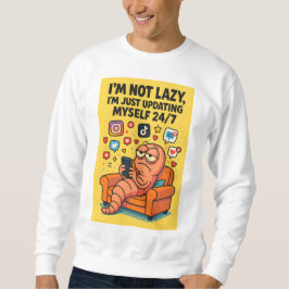 Moletom "Not Lazy" Meme Hoodie – Social Media Worm Life