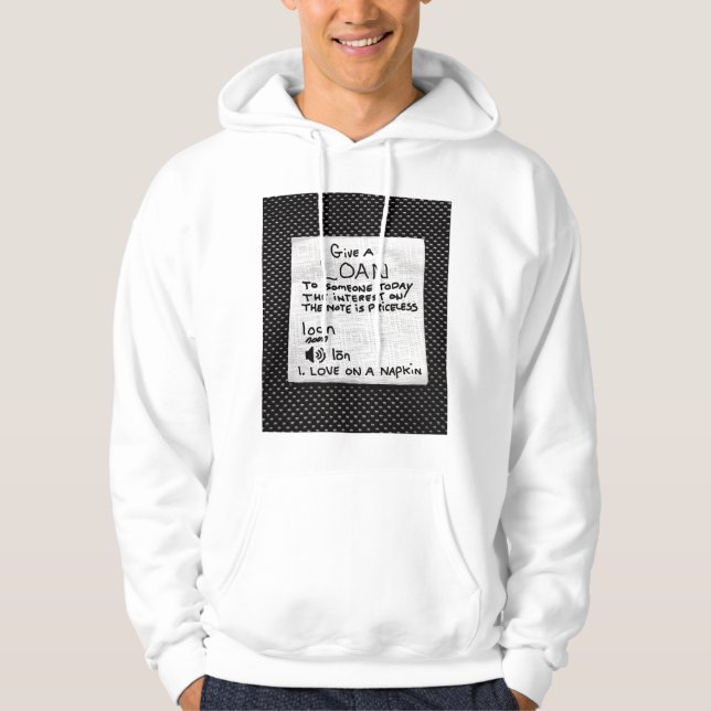 MOLETOM NOTA EM UM NAPKIN (Frente)