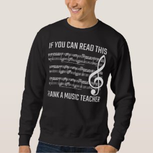 Moletom Notas Musicais Complicadas Professor de Música Cl