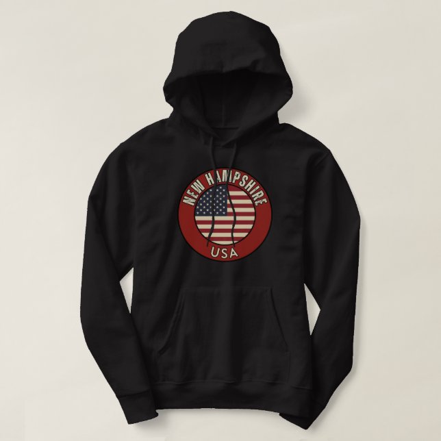 Moletom Nova Hampshire Estados Unidos da América (Frente do Design)