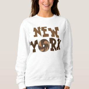 Moletom Nova Iorque NYC Marble Rye Bagel Sweatshirt