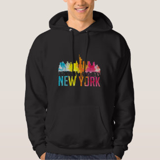 Moletom Nova Iorque NYC Watercolor Art Big Apple Skyline