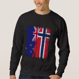 Moletom Nova Zelândia Noruega Meia Bandeira Nova Zelândia 