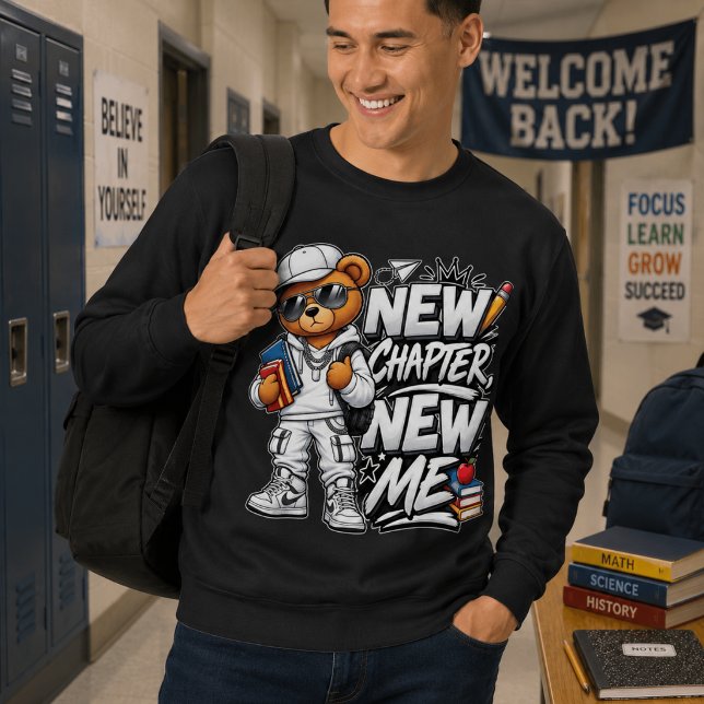 Moletom novo capítulo novo eu para voltar à escola (Criador carregado)