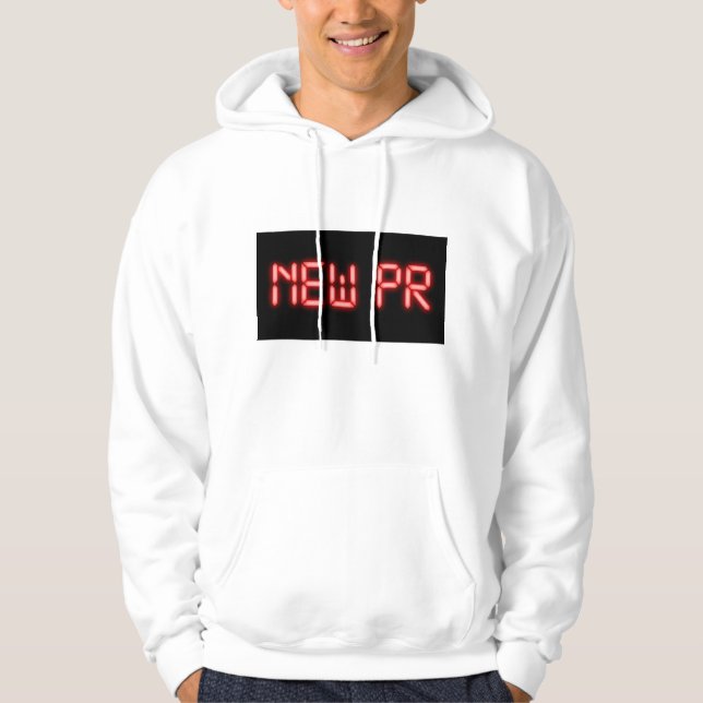 Moletom Novo Efeito Digital Neon Vermelho de Milestone de  (Frente)