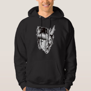 Moletom Nu Gótico Geisha Hannya Mask Demon Shapeshifter