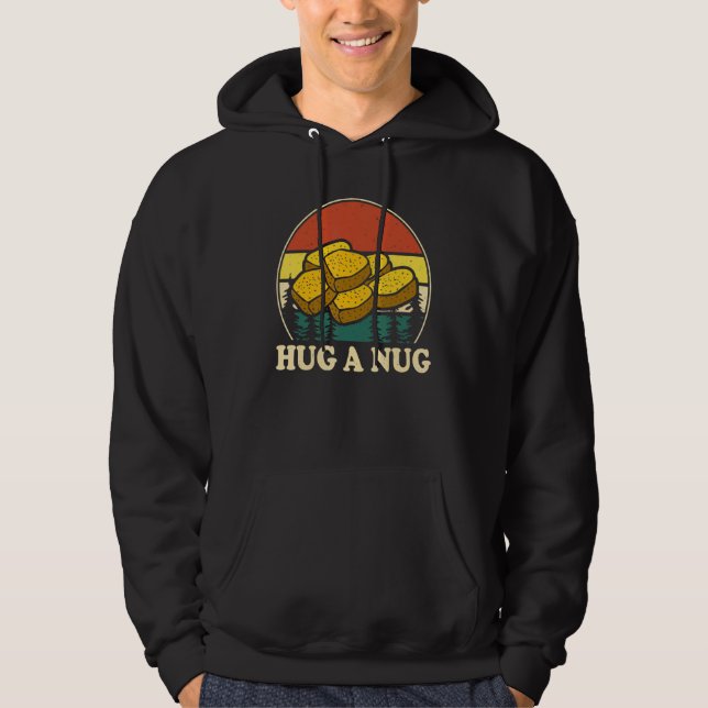 Moletom Nugget de Frango Frito Hug Nug Meninos Meninas  (Frente)
