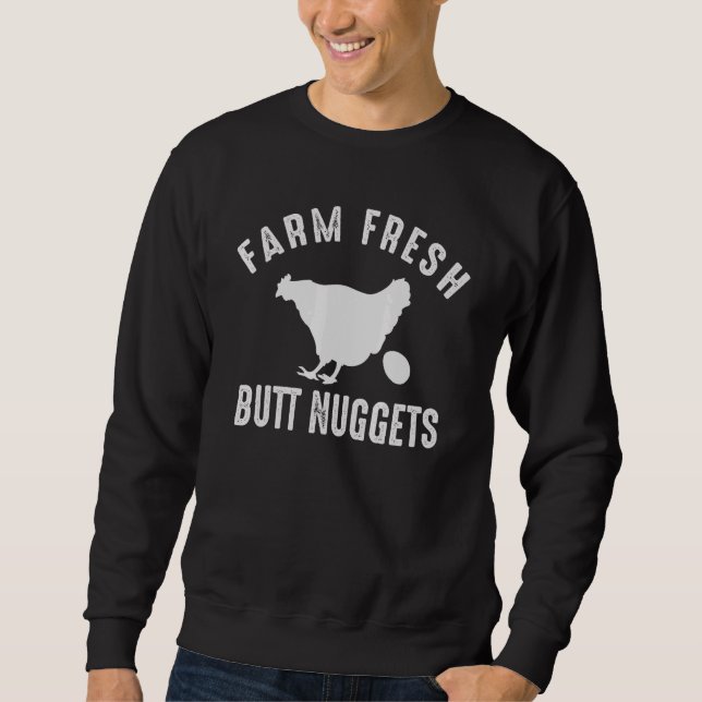 Moletom Nuggets de Bunda Frescos da Fazenda Frango Engraça (Frente)