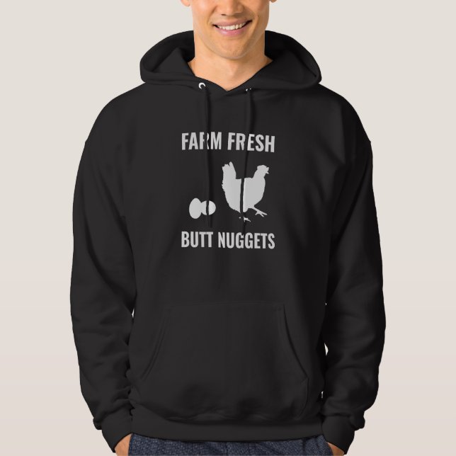Moletom Nuggets frescos de Fazenda de galinha engraçada (Frente)