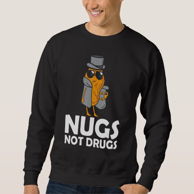 Moletom Nugs Not Drugs - Funny Chicken Nuggets (Frente)