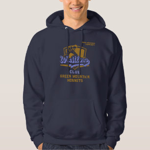 Moletom Número do nome da escola do Clube da Equipe de Lut