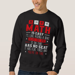 Moletom Números de álgebra matemáticos do Geek matemático