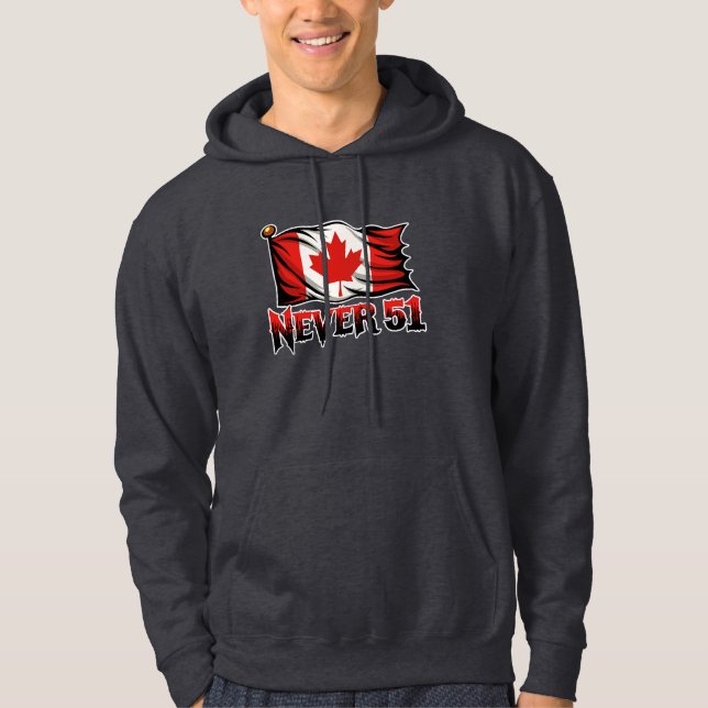Moletom Nunca 51, Canada Flag, (Frente)