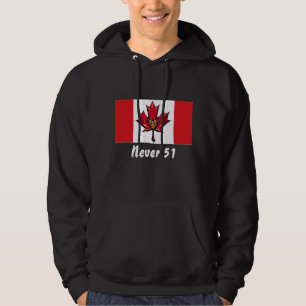 Moletom Nunca 51, canadense canadense, guerreiro furioso