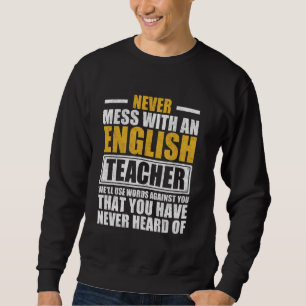 Moletom Nunca Brinque Com Um Professor De Inglês Ensino Di
