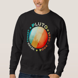 Moletom Nunca Esqueça Plutão Funny Retro Planet Space Scie