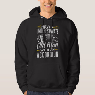 Moletom Nunca subestime um velho com um acordeão
