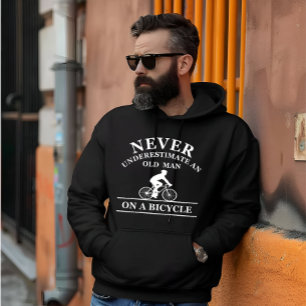 Moletom nunca subestime um velho de bicicleta