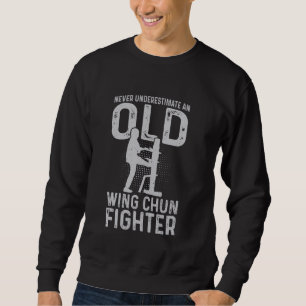 Moletom Nunca subestime um velho Wing Chun Fighter