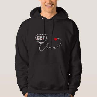 Moletom Nursing Assistant Stethoscope CNA Valentine's Day 