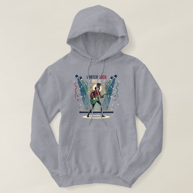 Moletom Nutcracker Rocker – Arte Musical de Inverno (Frente do Design)