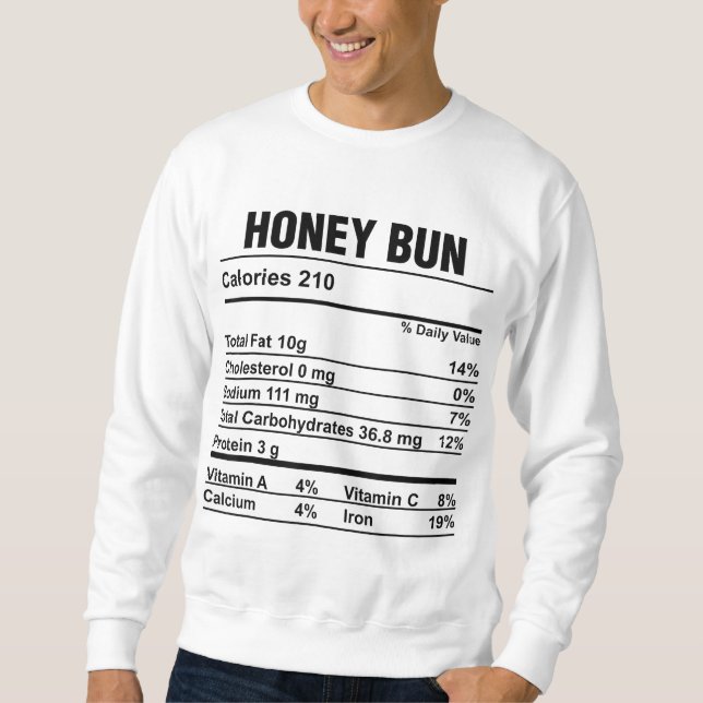 Moletom Nutrição Fala Comida de Ação de Graças Mel Funny (Frente)