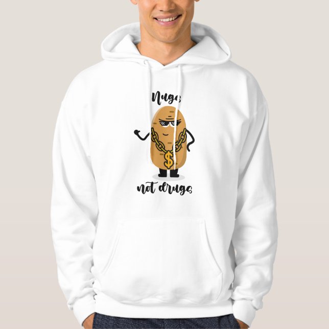 Moletom Nuvens não drogas Hoodie (Frente)