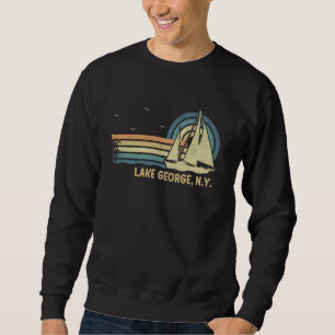 Moletom NY Lake George Sailing Vintage Sailboat Summer Sai