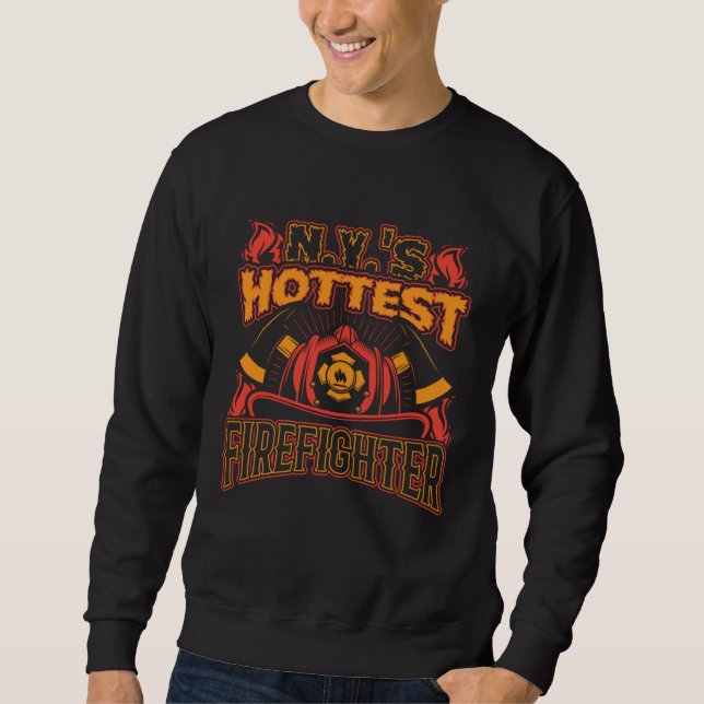 Moletom NYs Hottest Firefighter New York Firefighter Appre (Frente)