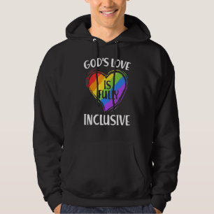 Moletom O amor de gay Deus é completamente inclusivo à Gay