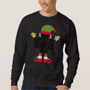 Moletom O Bebendo Do Kentucky Bourbon Elf Funny Holiday Sp