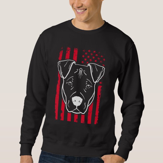 Moletom O Cachorro nos dá bandeira americana 4 (Frente)