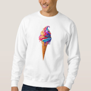 Moletom O clássico vibrante cone de sorvete da SlipperyJoe