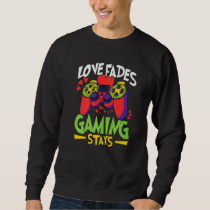 Moletom O Dia do Amor Anti-Valentim Fade Jogar Fica Jogado