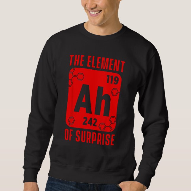 Moletom O Elemento Do Ensino De Química De Ciências Surpre (Frente)