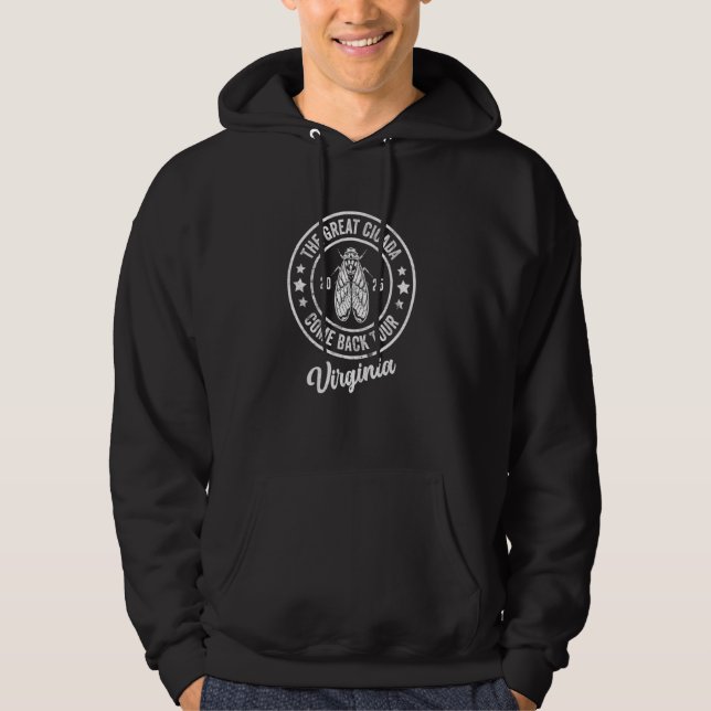 Moletom O Excelente Cicada Volta Tour 2025 Virginia Broo (Frente)