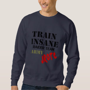 Moletom O exército JROTC, treina insano, t-shirt da equip