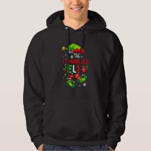Moletom O Gerente de TI Elfo Fantasia de Elfo de Natal Fam