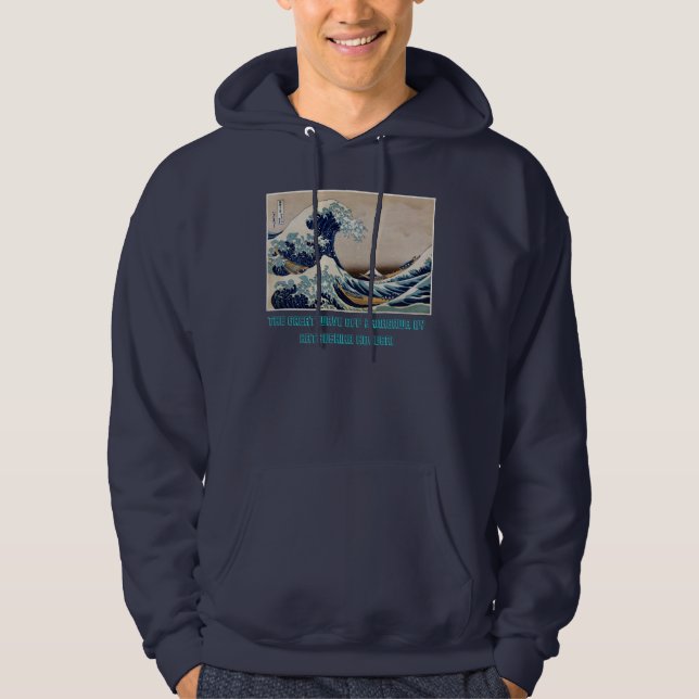 Moletom O grande hoodie da onda (Frente)
