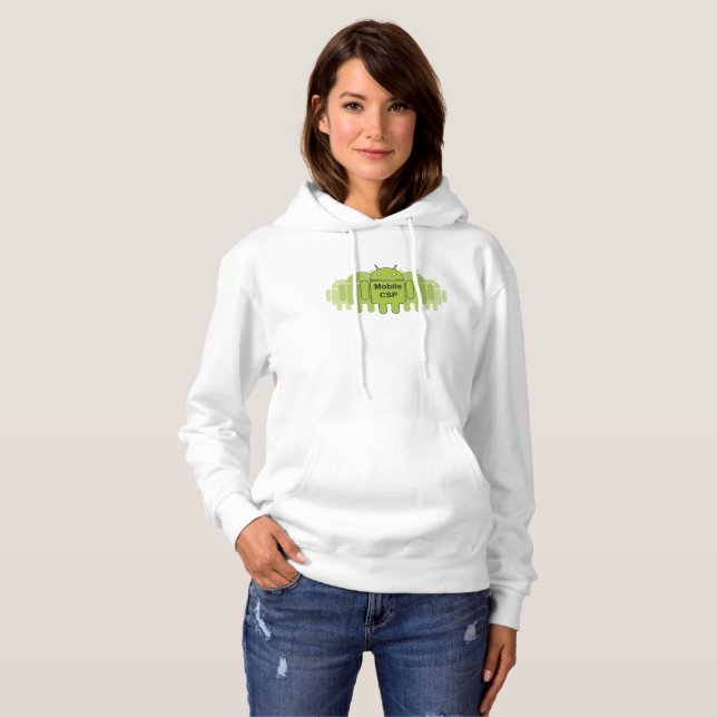 Moletom O Hoodie das mulheres móveis de CSP (Frente Completa)