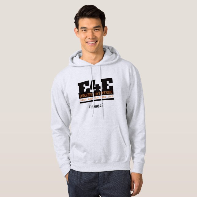 Moletom o Hoodie dos homens de teamE4E (Frente Completa)