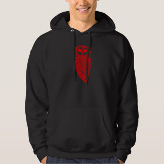 Moletom O Hoodie majestoso da coruja (coruja vermelha)